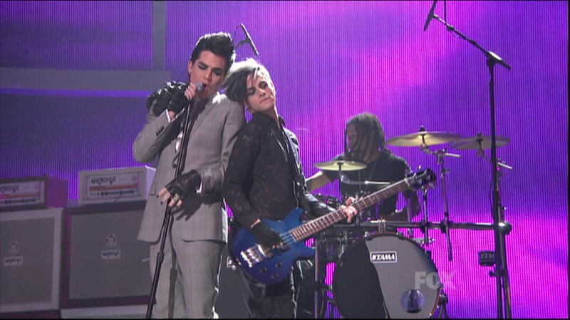 Two Musicians on Stage — Purple