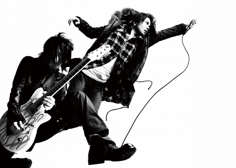 Two Musicians Performing — Black