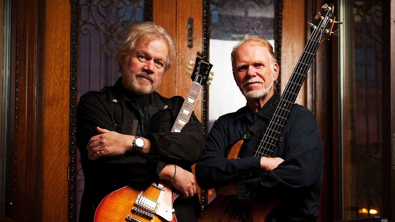 Two Musicians with Instruments — Black