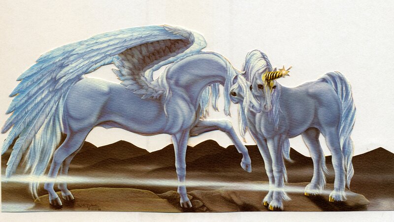 Two Mythical Horses
