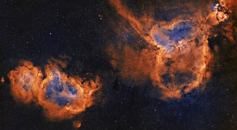 Two Nebulae in Space