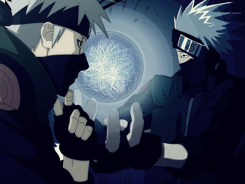 Two Ninja Characters — Blue, Dramatic, Night
