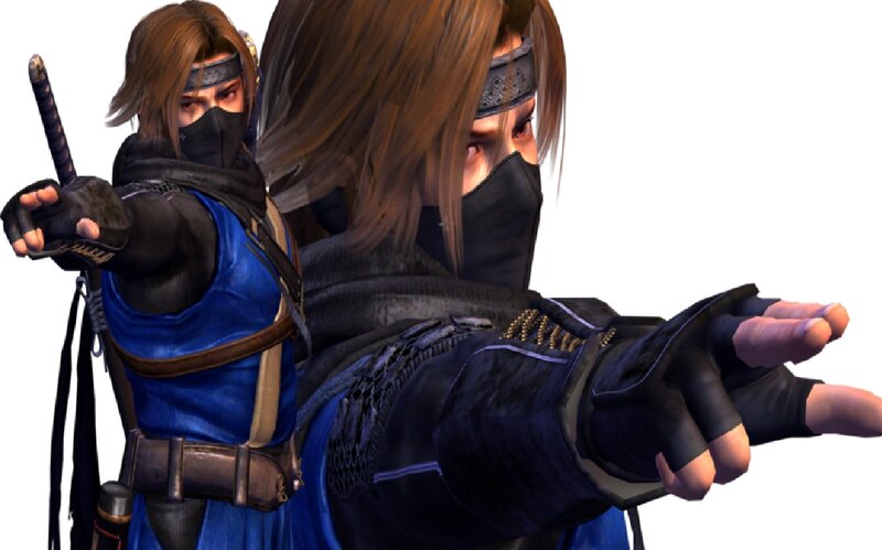 Two Ninja Characters — Blue