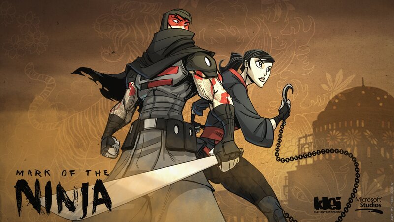 Two Ninja Characters — Brown