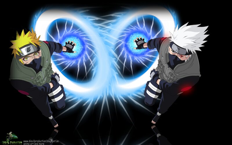 Two Ninja Characters Fighting