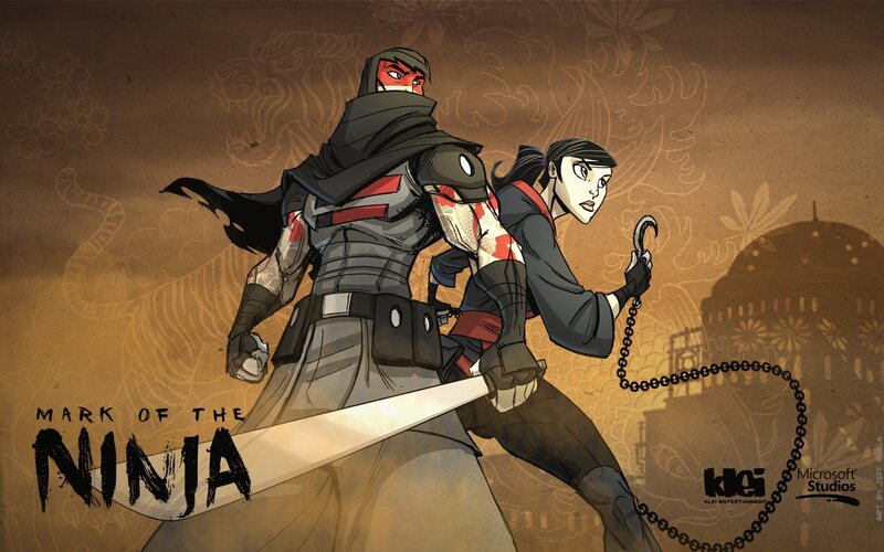 Two Ninjas in Combat — Brown