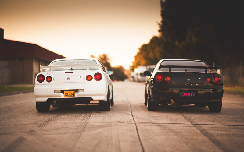 Two Nissan Skyline Cars