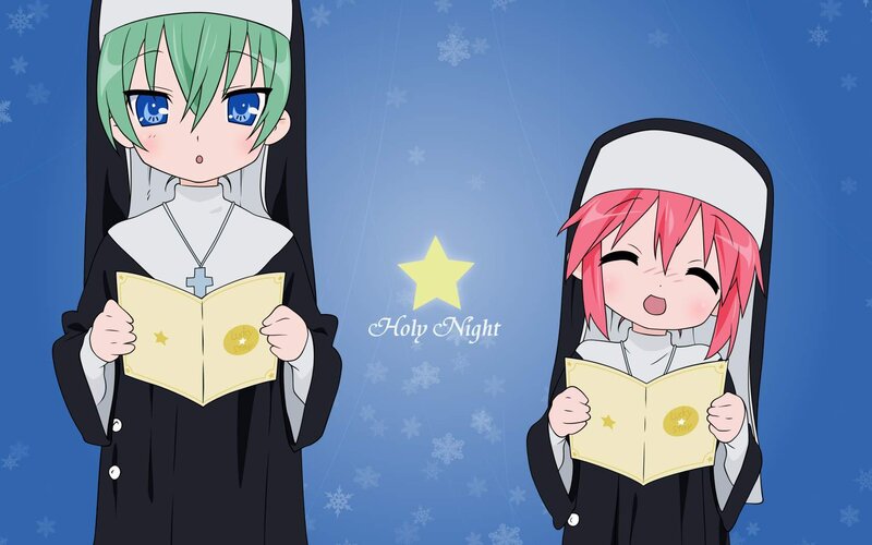 Two Nuns Singing — Blue