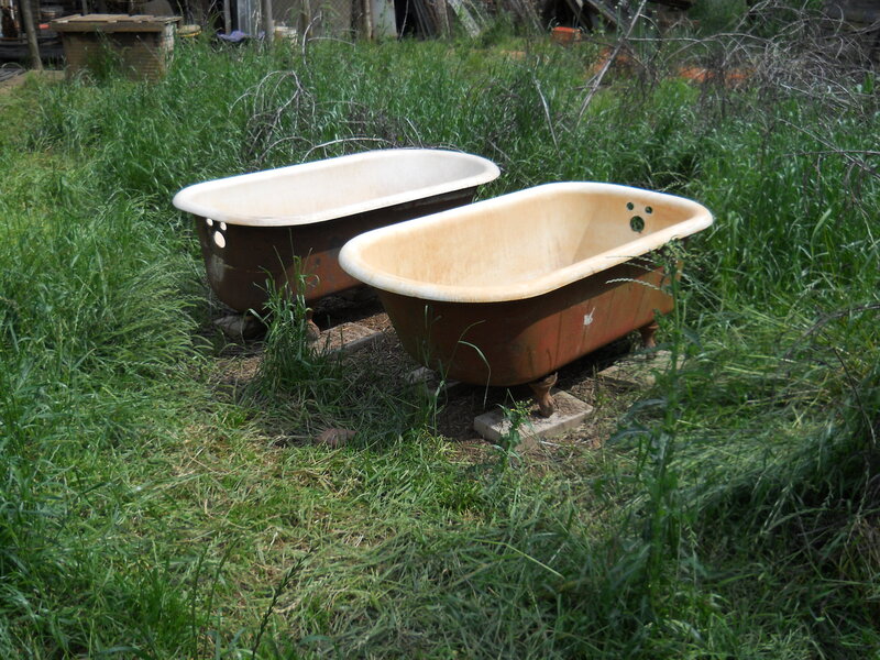 Two Old Bathtubs — Green