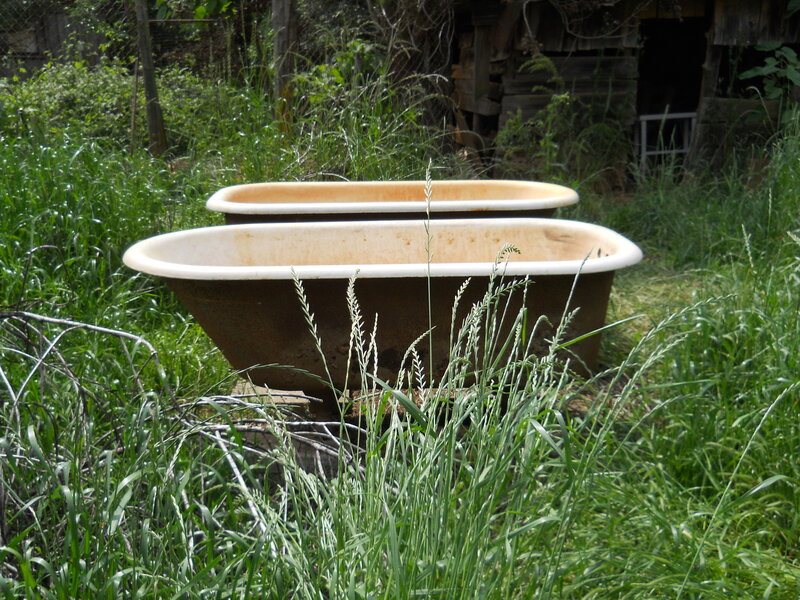 Two Old Bathtubs