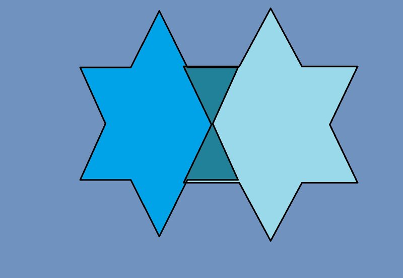 Two Overlapping Stars