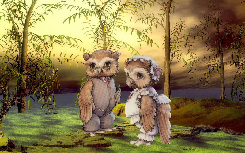 Two Owl Characters