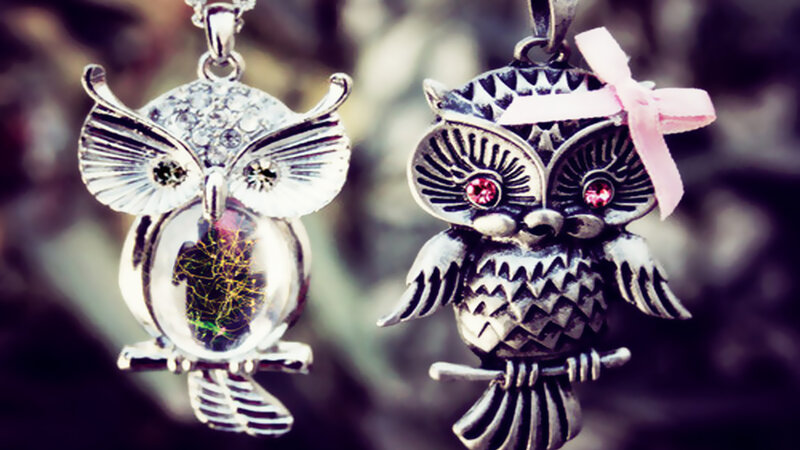 Two Owl Pendants