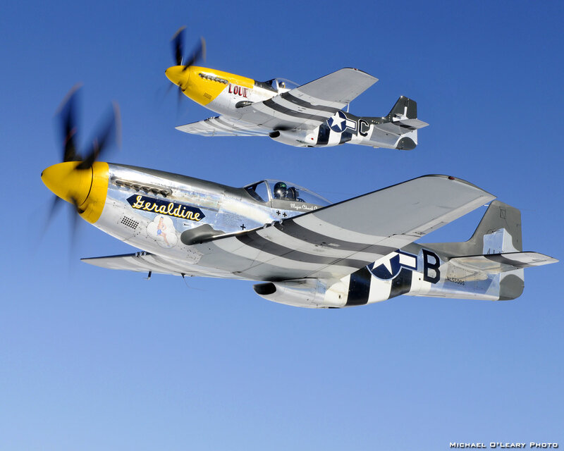 Two P-51 Mustang Planes
