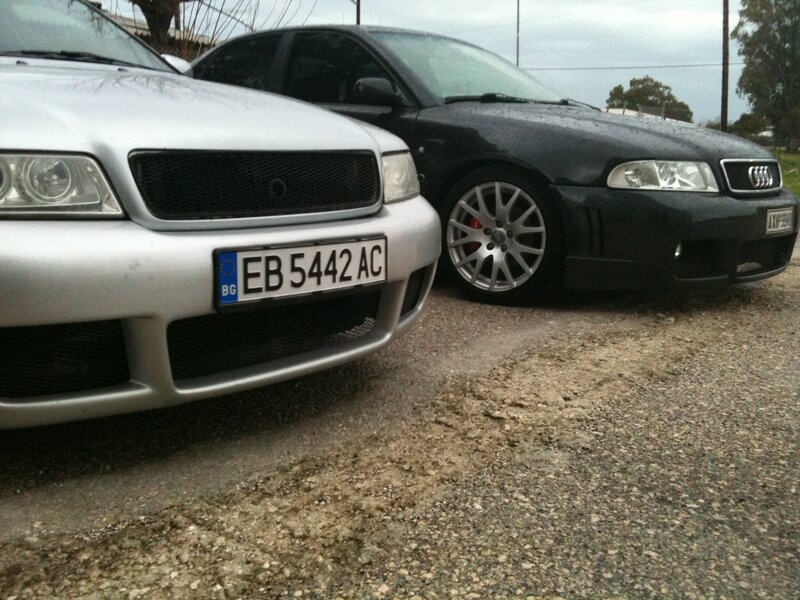 Two Parked Audi Cars