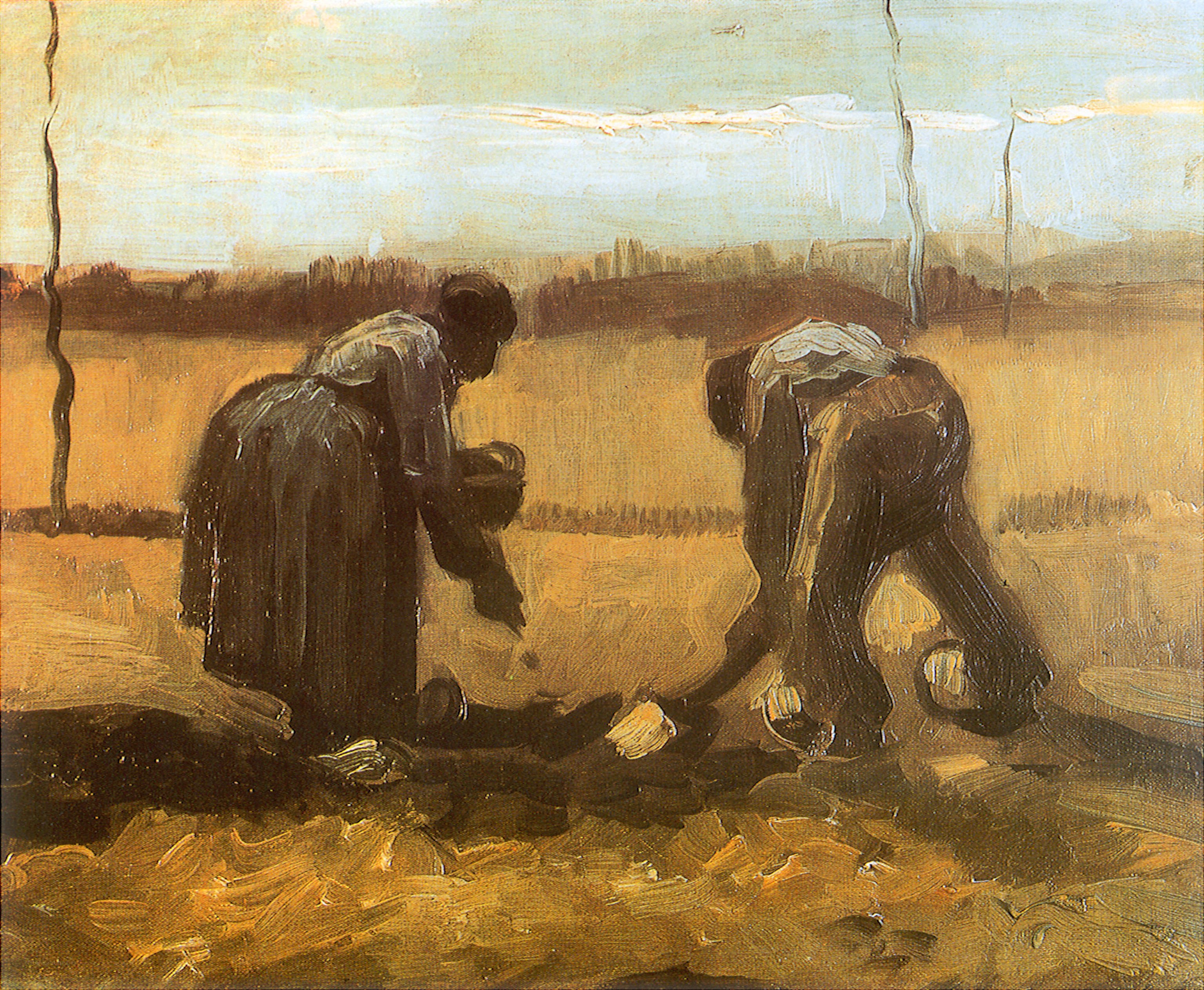 Two Peasants in a Field
