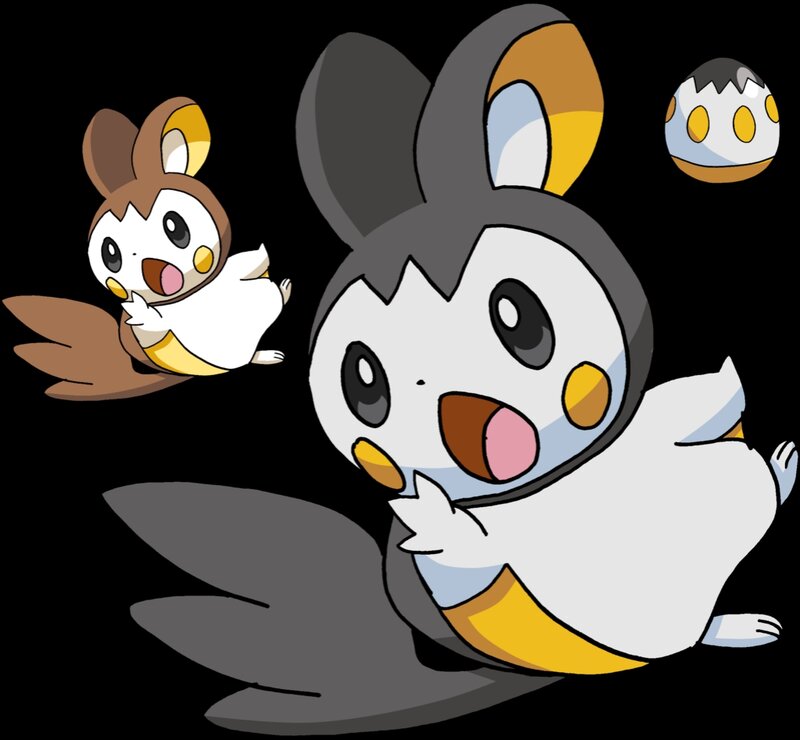 Two Penguin-like Creatures — White