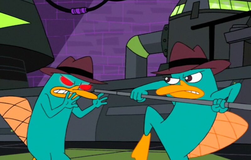 Two Penguins in Hats