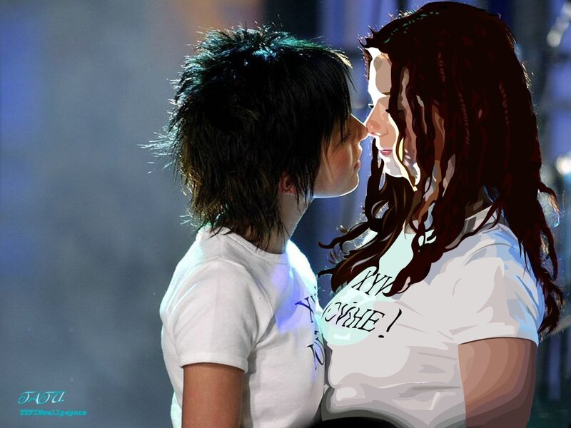 two people about to kiss