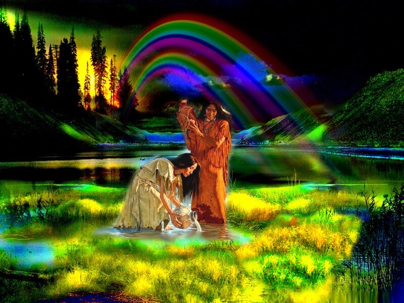 Two People at a Lake
