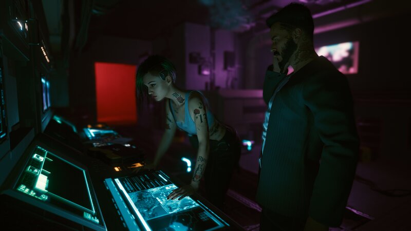 Two People at Console