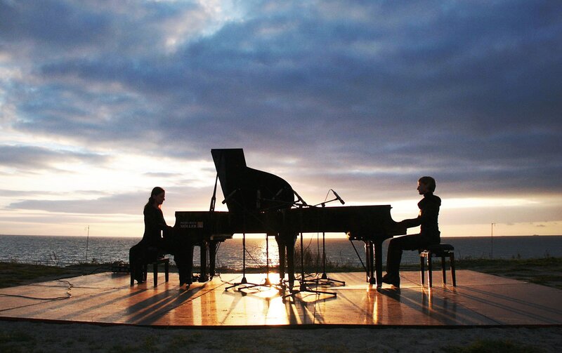 Two People at Piano