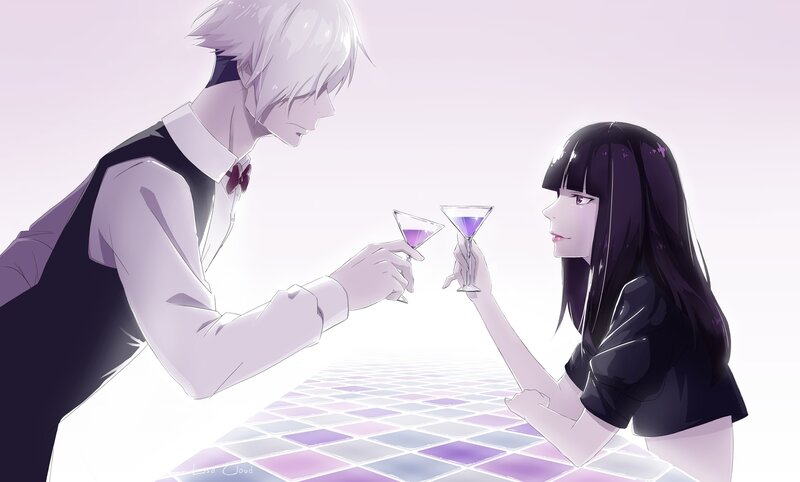 Two People Clinking Glasses
