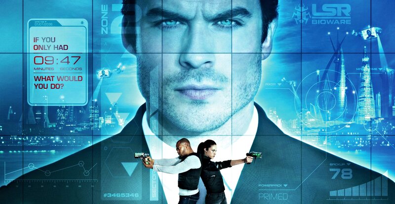 Two People Holding Guns — Blue