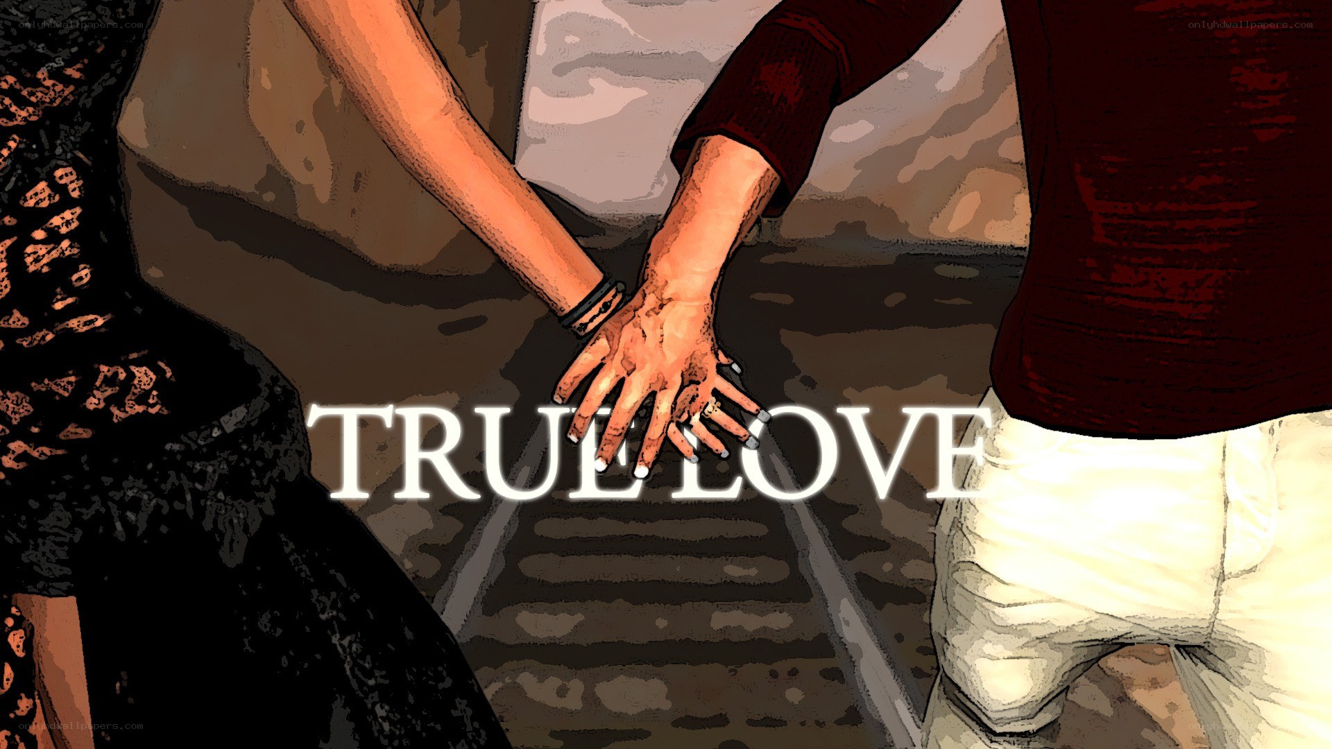 two people holding hands