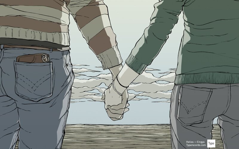 two people holding hands