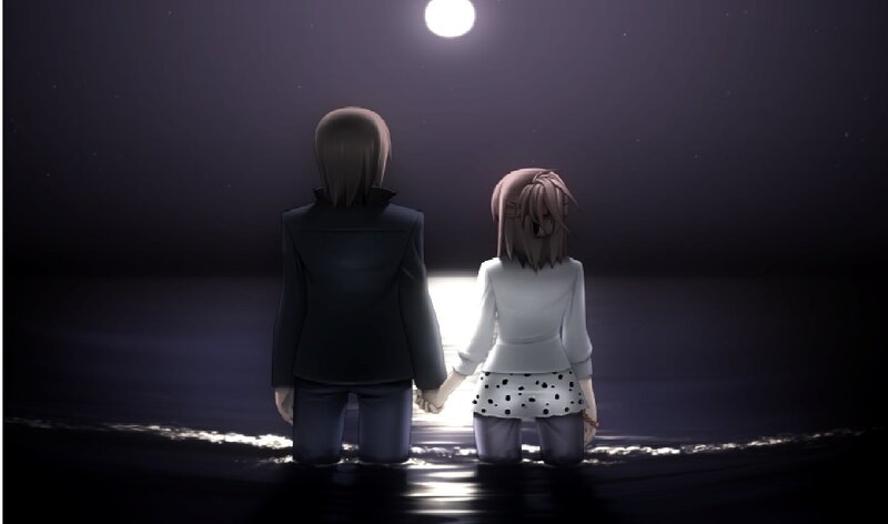 Two People Holding Hands — Black