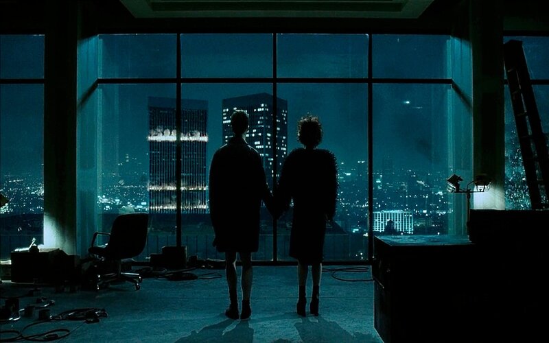 Two People Holding Hands — Blue, Dramatic