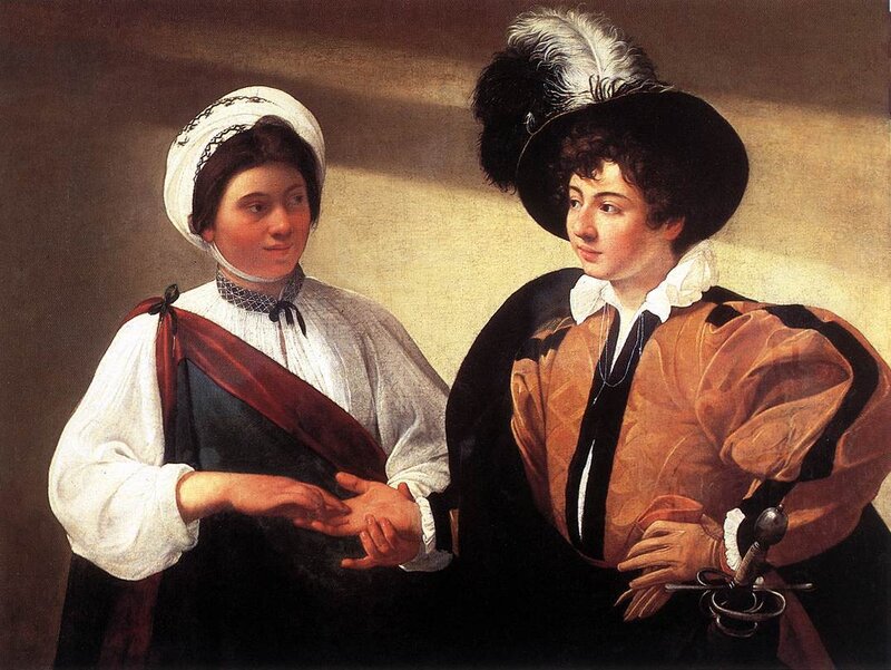 Two People Holding Hands — Brown
