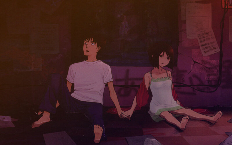 Two People Holding Hands — Purple