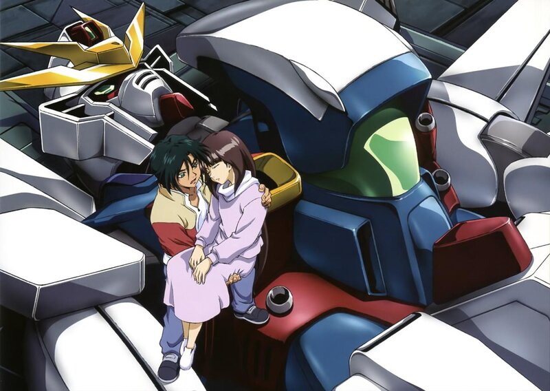 Two People Hugging — Blue, Calm