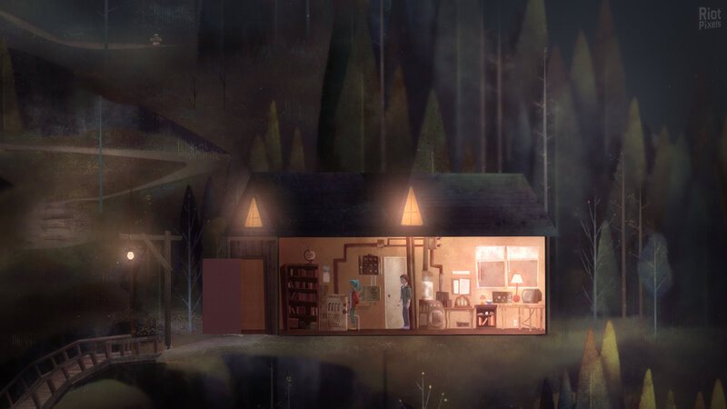 Two People in a Cabin