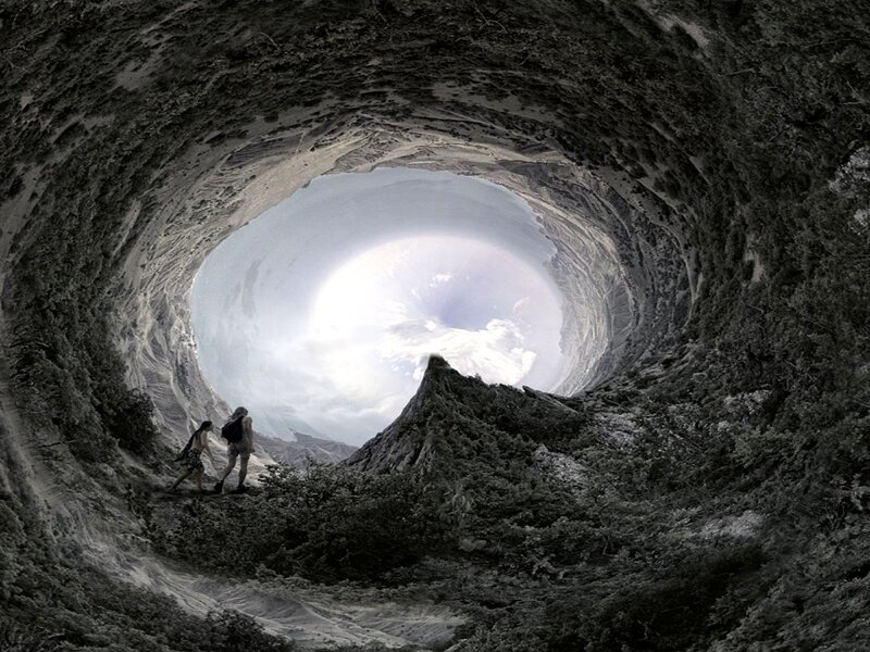 Two People in a Cave