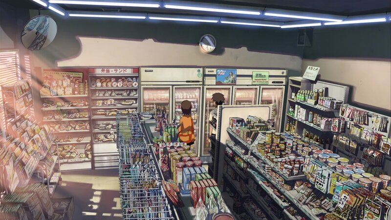 Two People in a Convenience Store — Gray