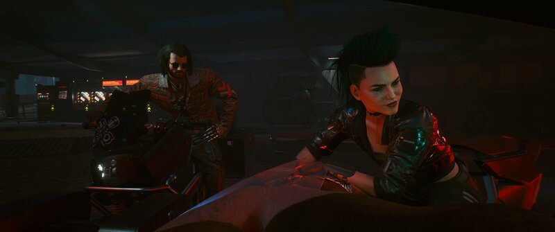 Two People in a Garage