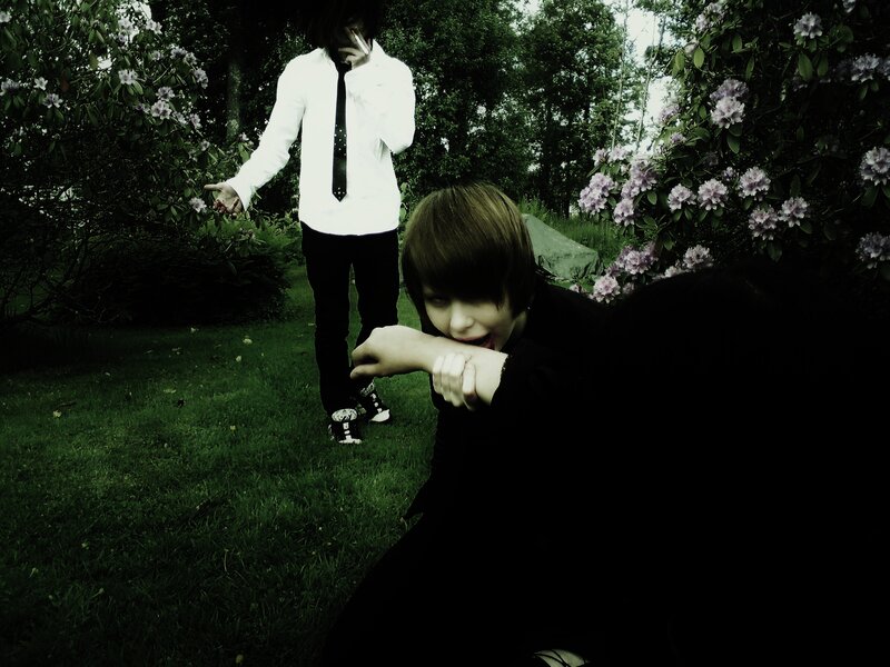 Two People in a Garden