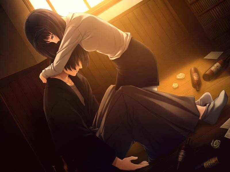Two People in a Room — Brown