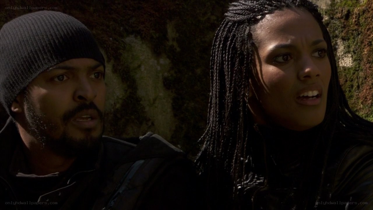 two people in a tense moment