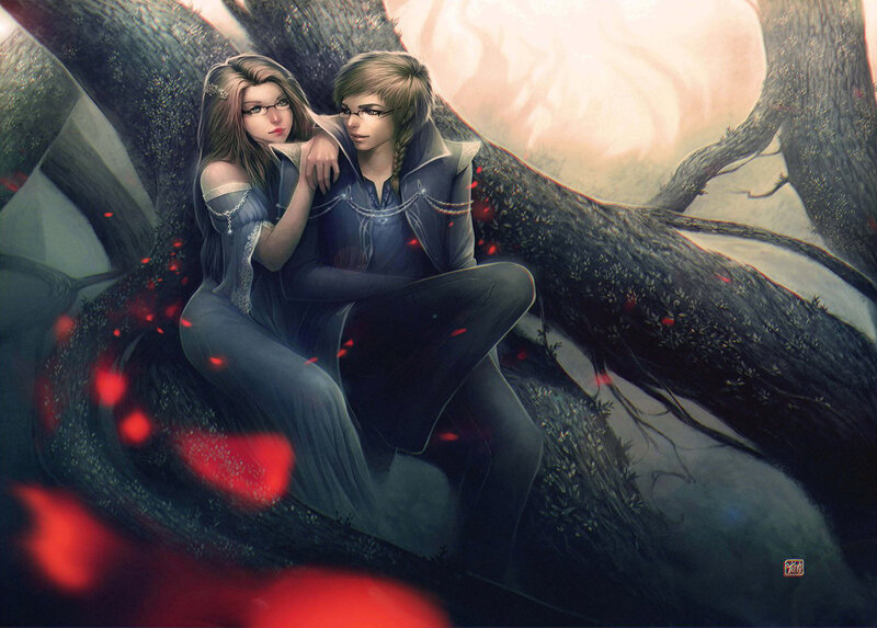 Two People in a Tree
