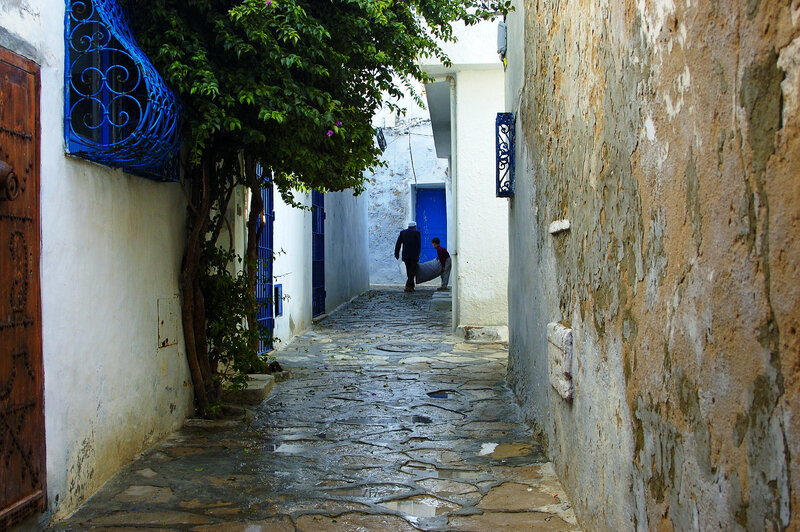 Two People in Alley