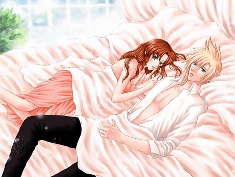 Two People in Bed — Pink