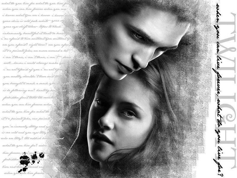 Two People in Black and White — Dramatic