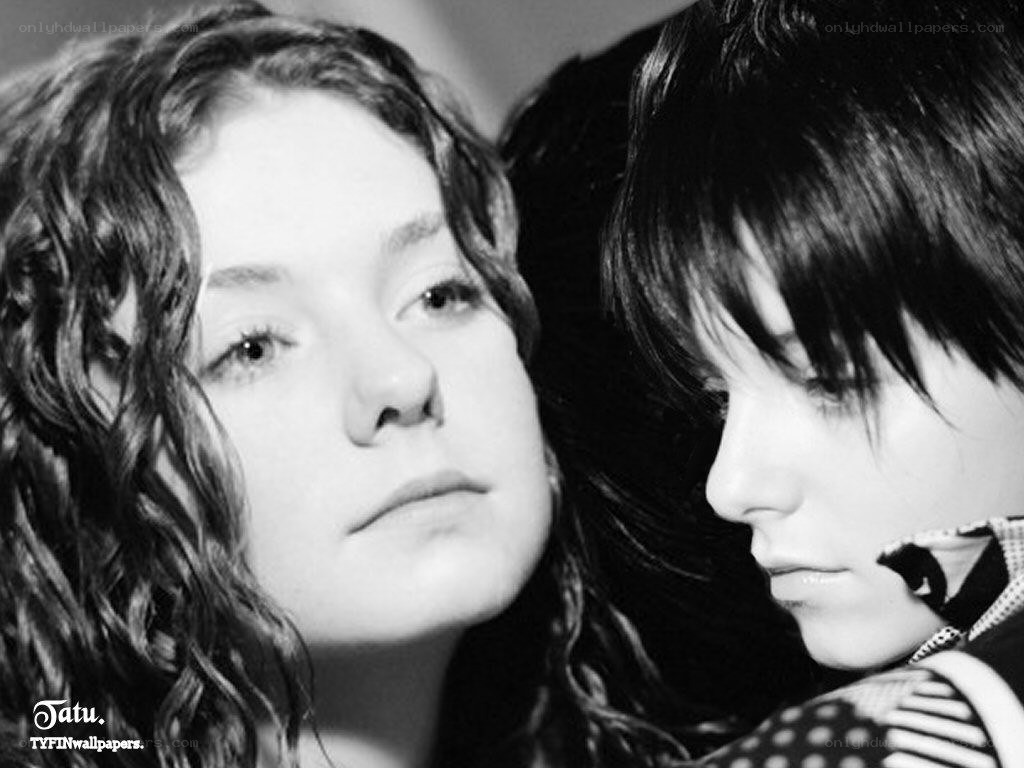 two people in black and white