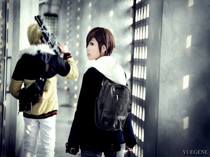 Two People in Cosplay — Black