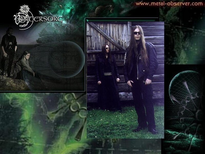 Two People in Dark Clothing — Black