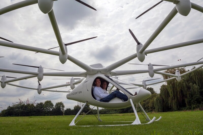 Two People in EVTOL Aircraft